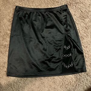 SHEIN Black Mini Pencil Skirt with Cut Out